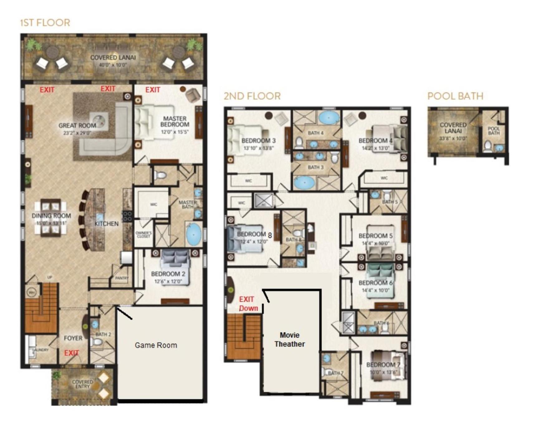 Epic Family Fun! Games & Theme Room, Pool - Encore Resort, Near Disney Orlando Luaran gambar