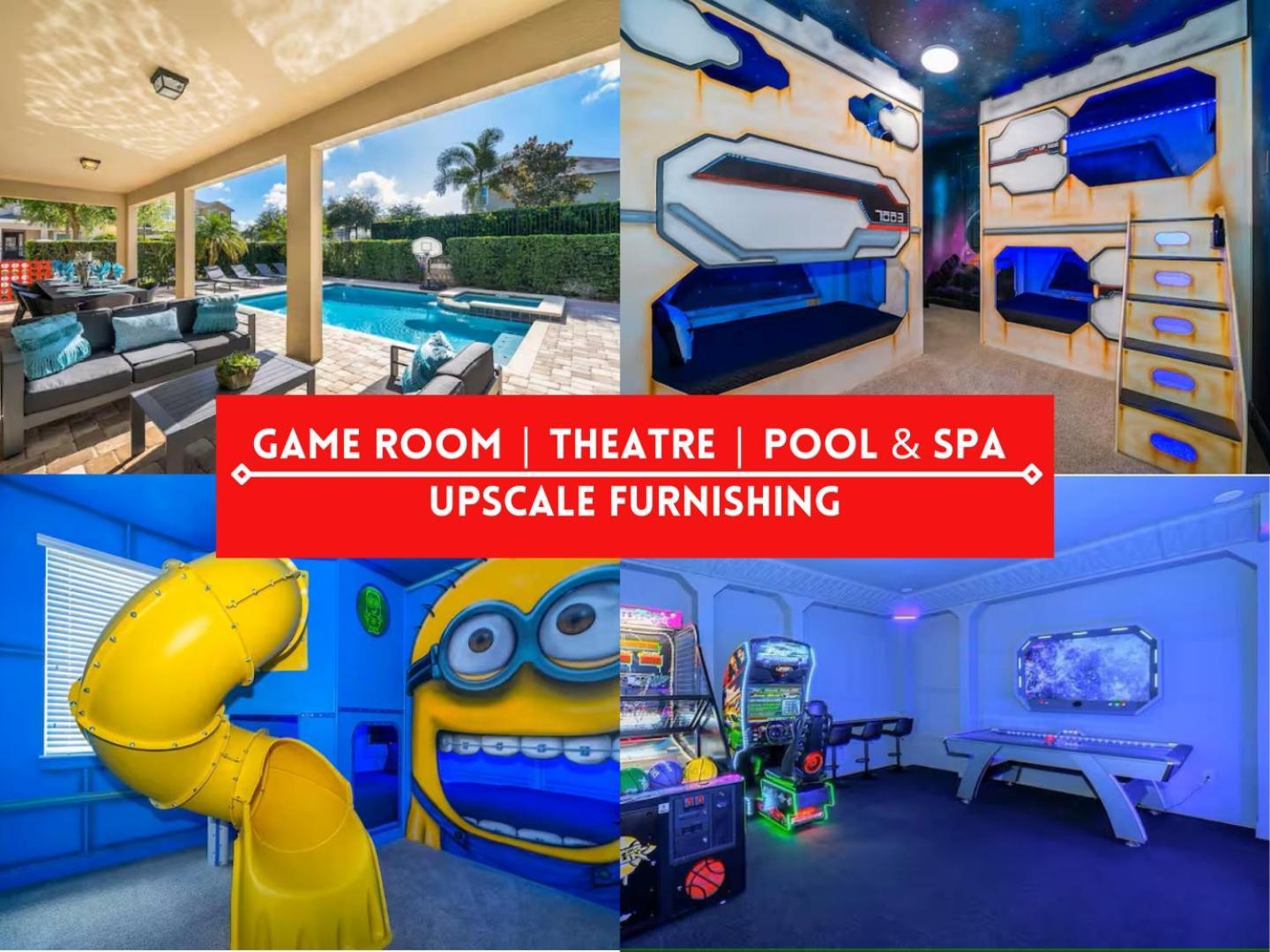 Epic Family Fun! Games & Theme Room, Pool - Encore Resort, Near Disney Orlando Luaran gambar